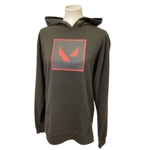Valorant Logo XL Long Sleeve Polyester Blend Black Sweatshirt Hoodie w Pocket